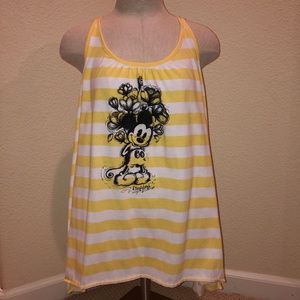 Disney yellow striped Mickey Mouse tank